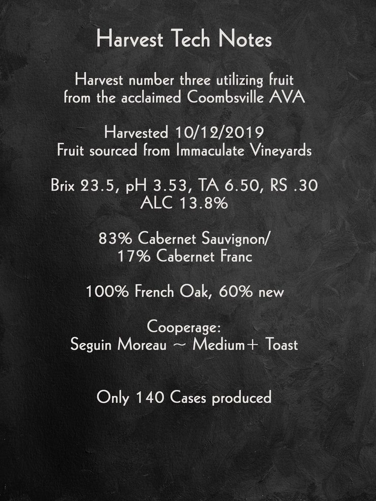 Evidence <br> ~ of divine intervention ~ <br> 2019 Coombsville Cabernet Sauvignon
