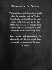 Evidence <br> ~ of divine intervention ~ <br> 2022 Coombsville Cabernet Sauvignon (Copy)