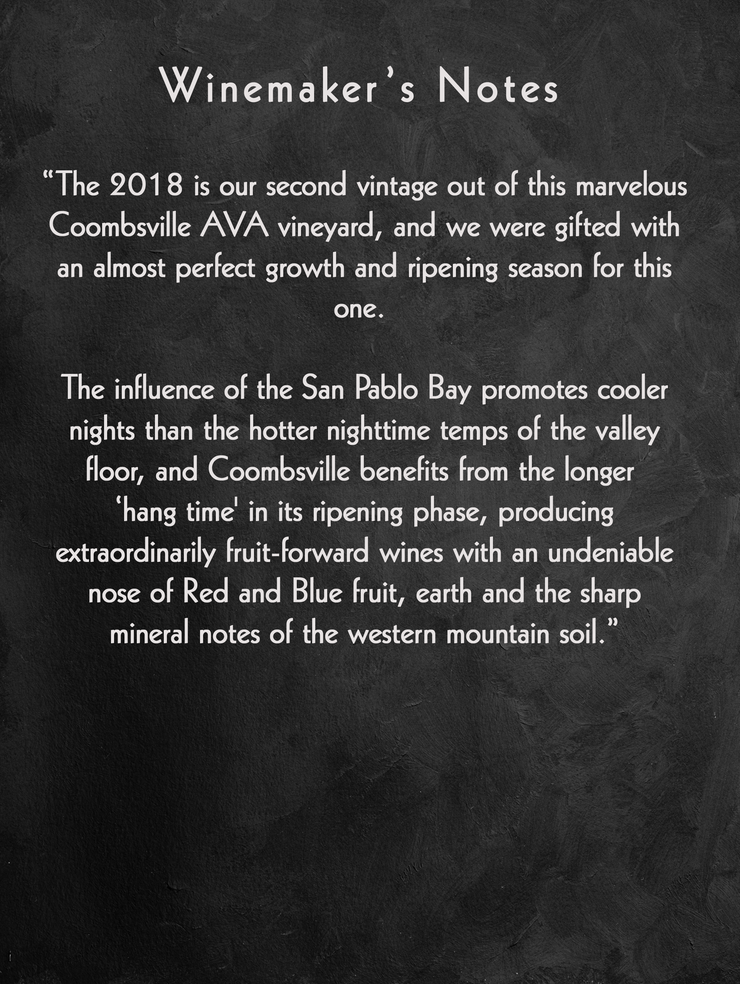 Evidence <br> ~ of divine intervention ~ <br> 2018 Coombsville Cabernet Sauvignon