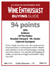 Evidence Wines<br>Mt. Veeder Cabernet Vertical Selection